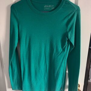 Eddie Bauer Women's Teal Long Sleeve Tee
